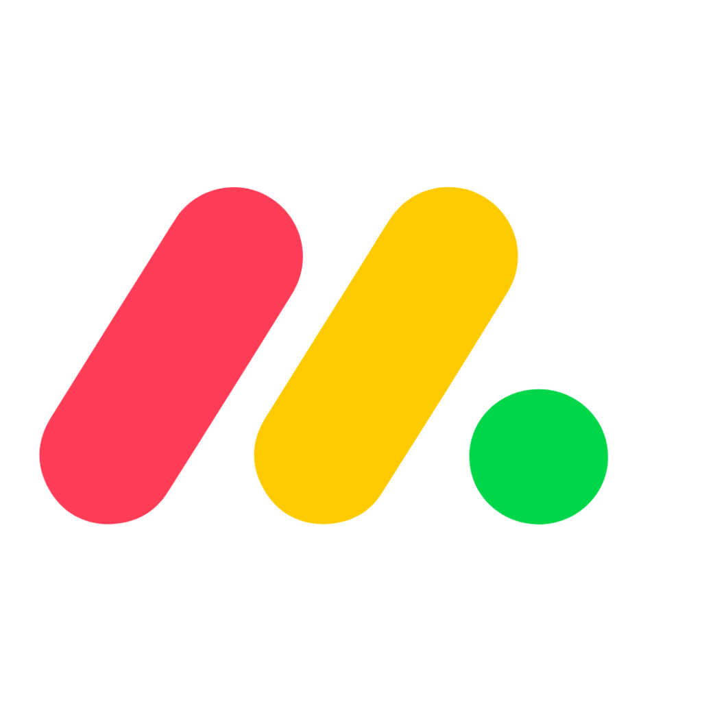 Two diagonal pill-shaped bars, one pink and one yellow, sit side by side with a green circle next to them—ideal for representing the best executive assistant service or a real estate virtual assistant on a transparent background.